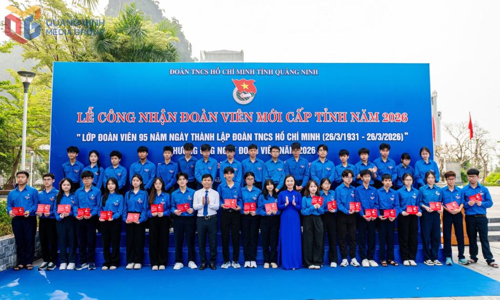Ban Thường vụ Tỉnh Đoàn tổ chức Lễ công nhận đoàn viên mới cấp tỉnh năm 2026 - Lớp đoàn viên chào mừng kỷ niệm 95 năm Ngày thành lập Đoàn TNCS Hồ Chí Minh 26/3 (1931-2026).